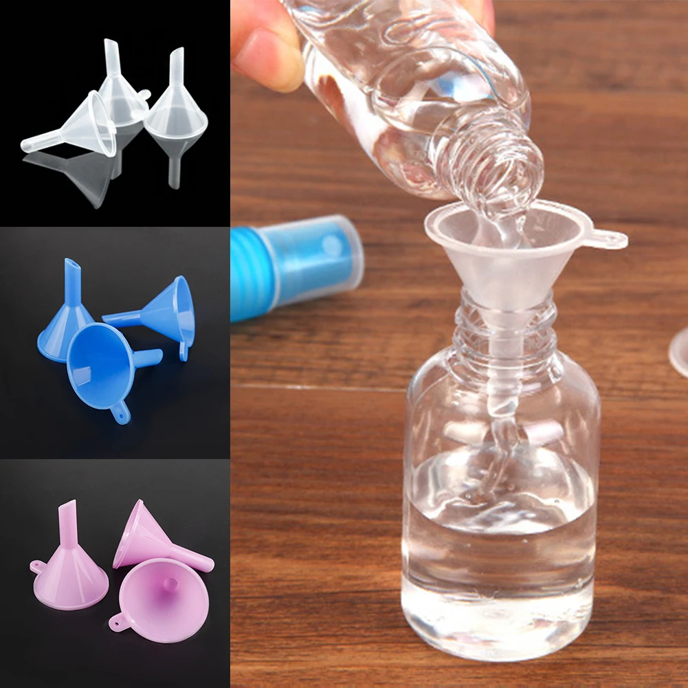 1PCS Mini Plastic Funnels For Perfume Diffuser Bottle Small Mouth Liquid Oil Funnels Laboratory Supplies Tools