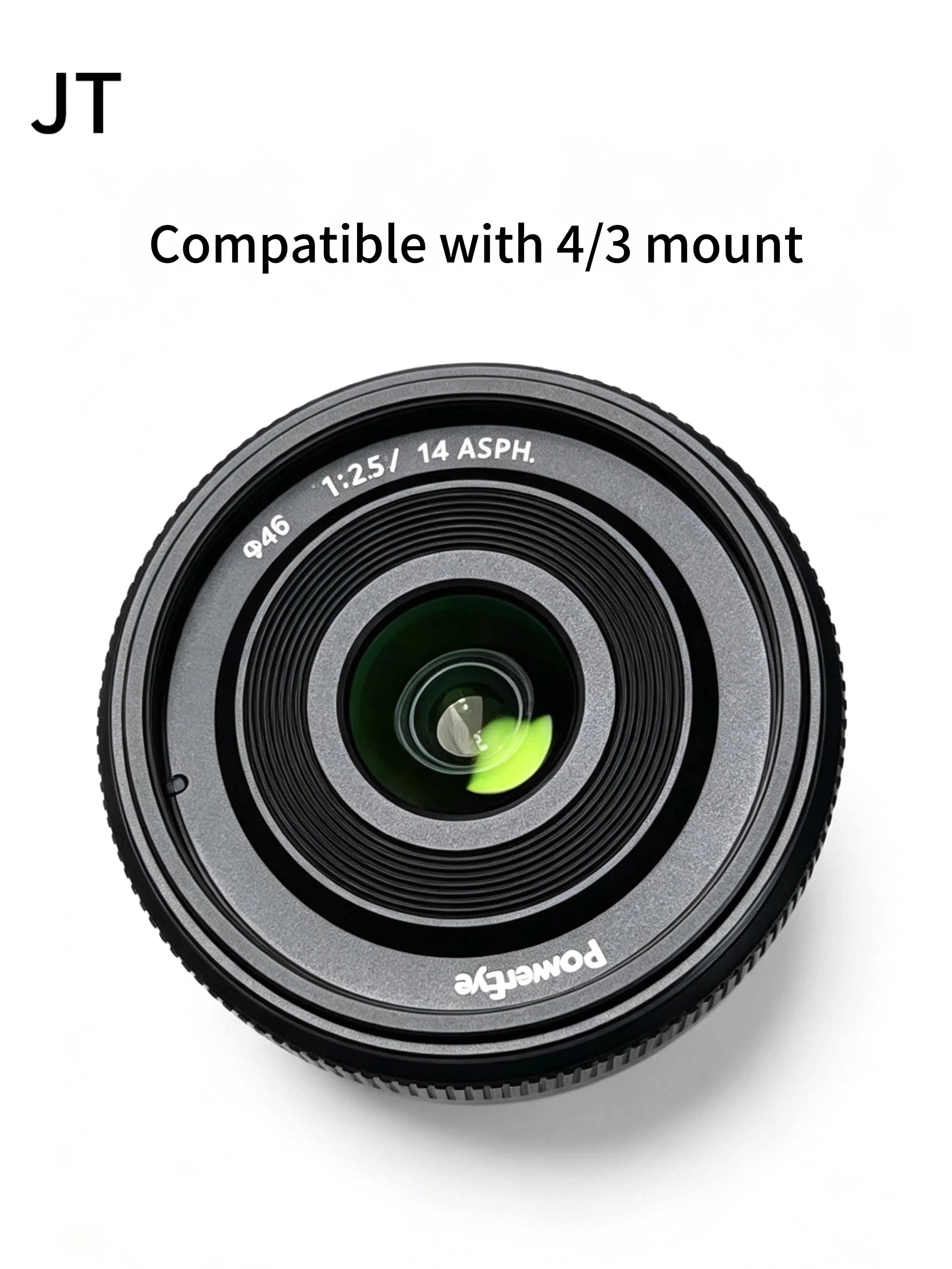 98% New 14mm F/2.5 PowerEye Pancake Prime Lens M4/3 MFT, for Lumix GF6 GM5 GX85 GH5 & Olympus E‑M5 E‑M10 E‑PL Series