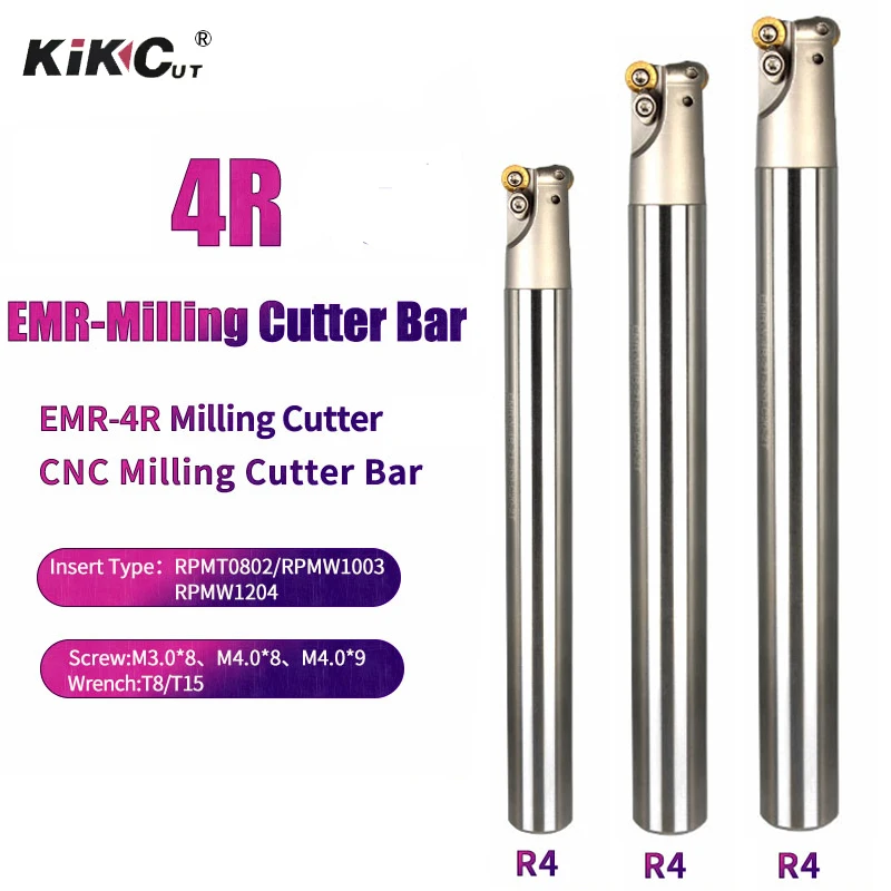 

1 шт., хит продаж, ЧПУ EMR 4R, круглый нос, антивибрационный коровьи нос, плоскость, обрабатывающий центр, фрезерный стержень