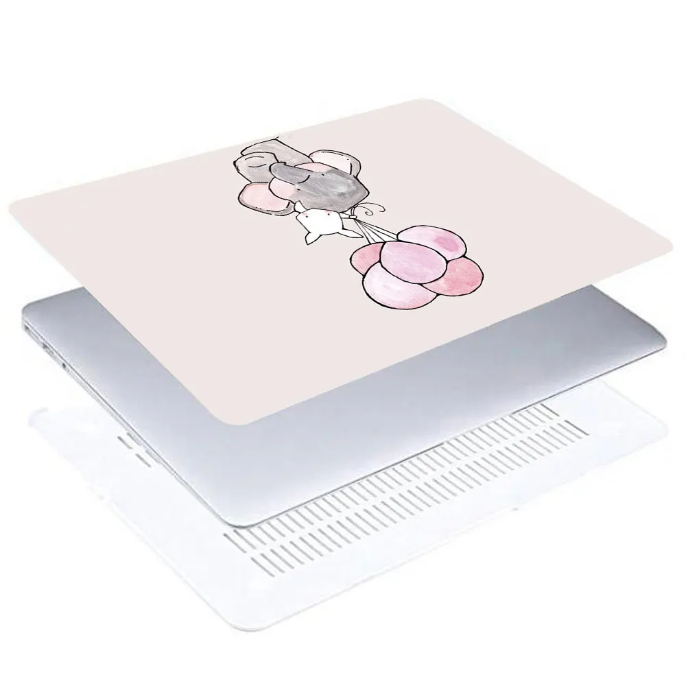 Kawaii capa para laptop anti-arrancado pvc capa para notebook para macbook air 11 m3 m2 13.6 15.3 a2338 a2941 pro 14.2 "15 barra de toque
