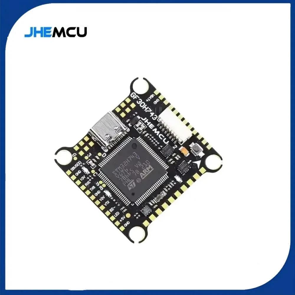 

JHEMCU GF30H743 H743 480MHZ Flight Controller ICM42688P Dual Baro OSD 128M BlackBox Dual BEC 3S6S 30X30mm for FPV Drones