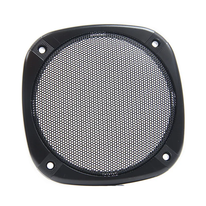 5-Inch Square Car Horn Mesh Cover Speaker Modification Decoration Ring Protection Cover Repair Parts 2Pcs