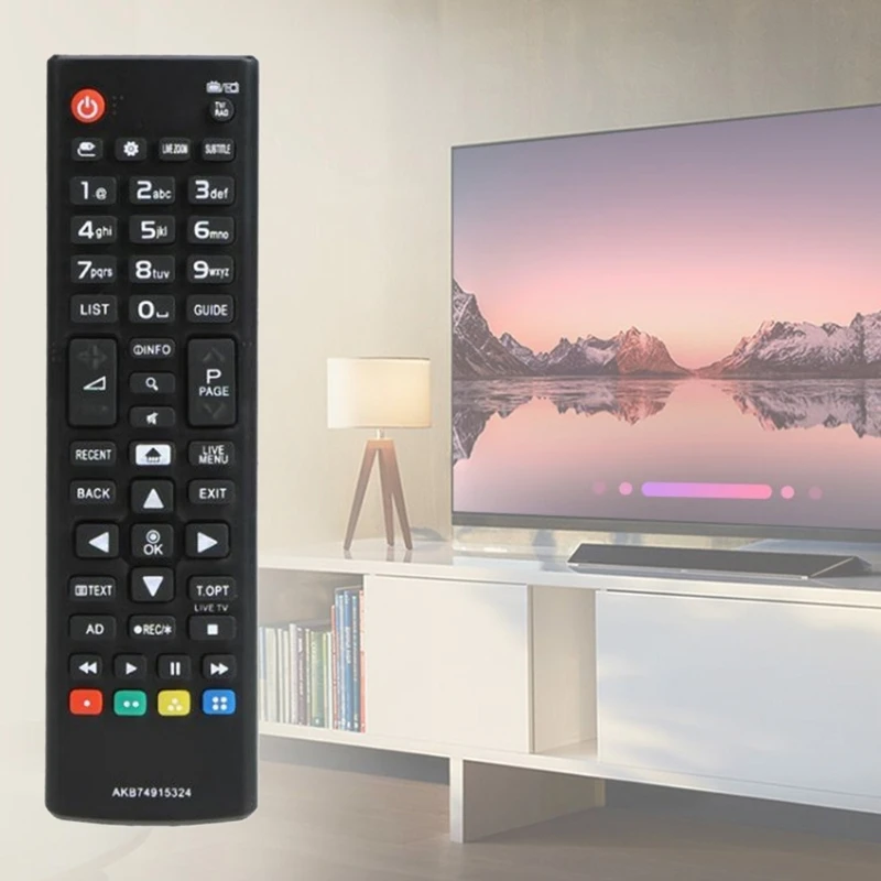 교체용 스마트 리모컨 AKB74915324 설정이 필요하지 않음 경량 리모컨 미끄럼 방지 리모컨
