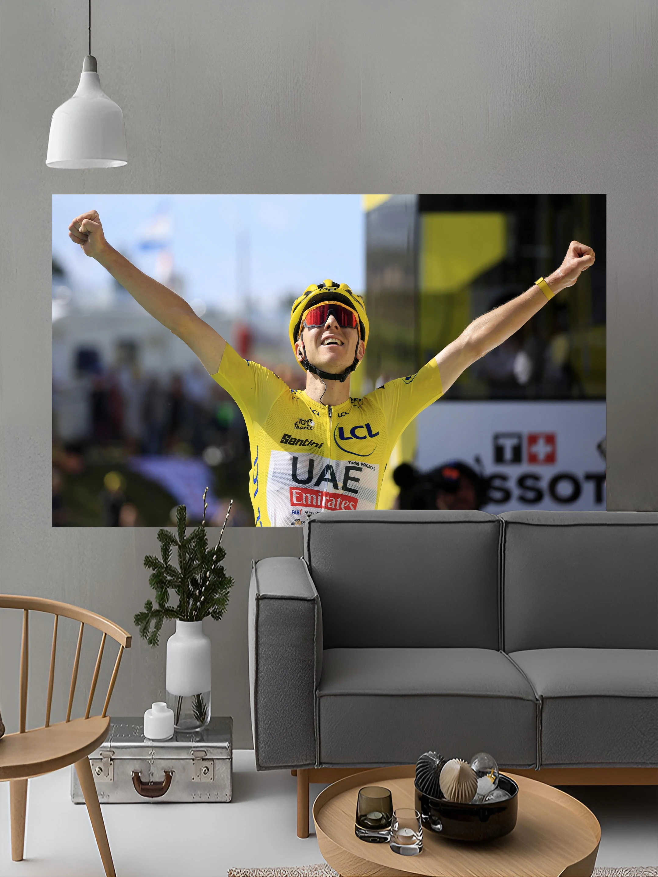 60X90CM 90X150CM Tour de France Flag Tadej Pogacars Flag Polyester Printed Bicycle Poster Banner Decor Wall Art Out Door Decor