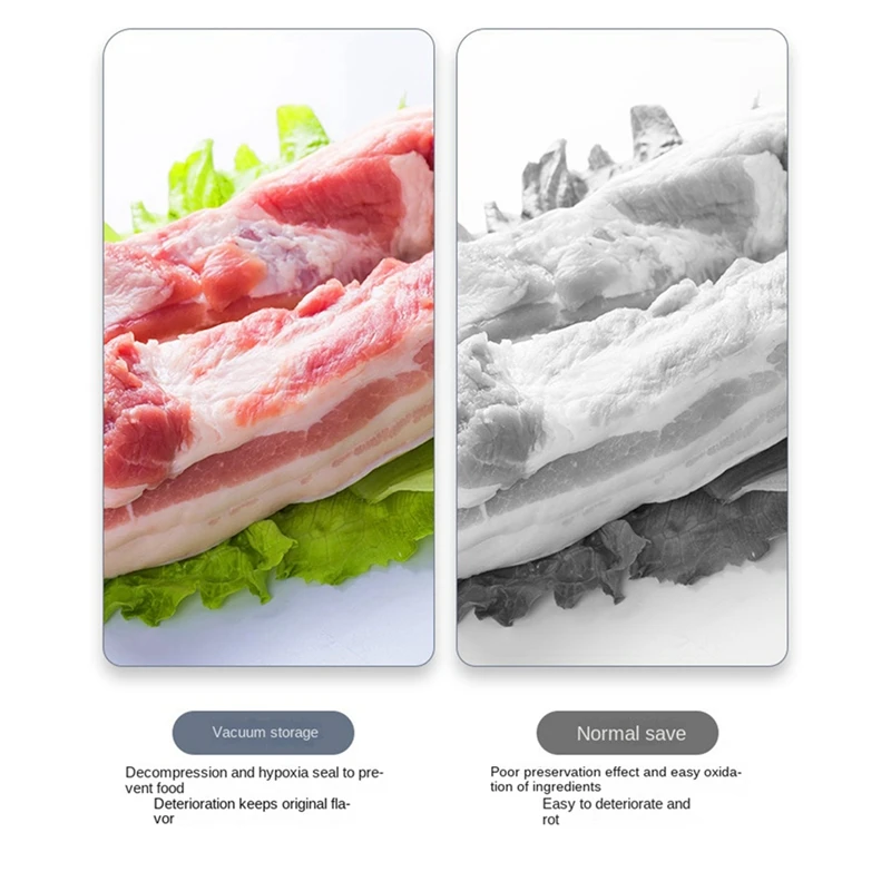 Mini sellador al vacío 2 en 1, sellador y máquina cortadora, sellador automático de alimentos para bolsas de plástico, almacenamiento de alimentos, paquete ecológico