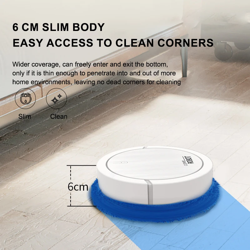 Rechargeable Automatic Electric Sweeper Mopping Robot Household Intelligent Robot Cleaner Humidifier Sprayer