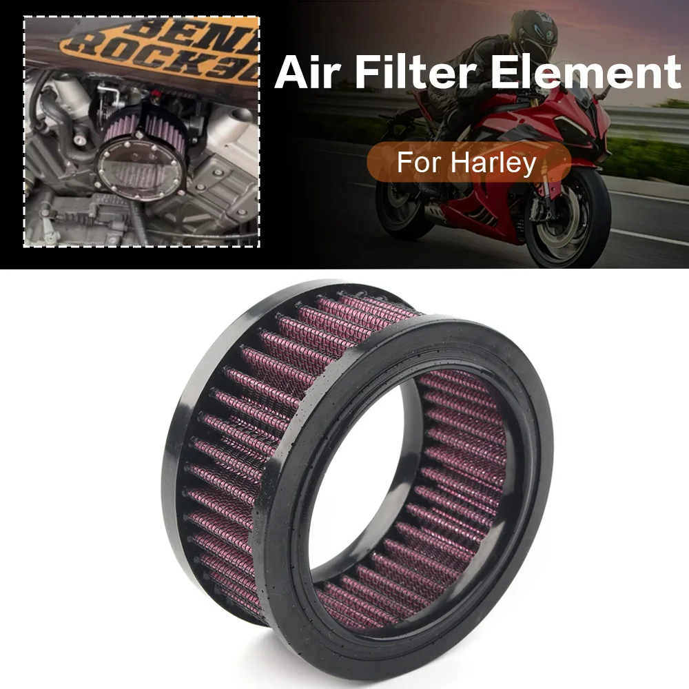 1pc Motorcycle Air Filter Cleaner Element Replacement  For Harley Sportster XL 883 1200 X48 Forty Eight XL1200 XL883 1991-2017