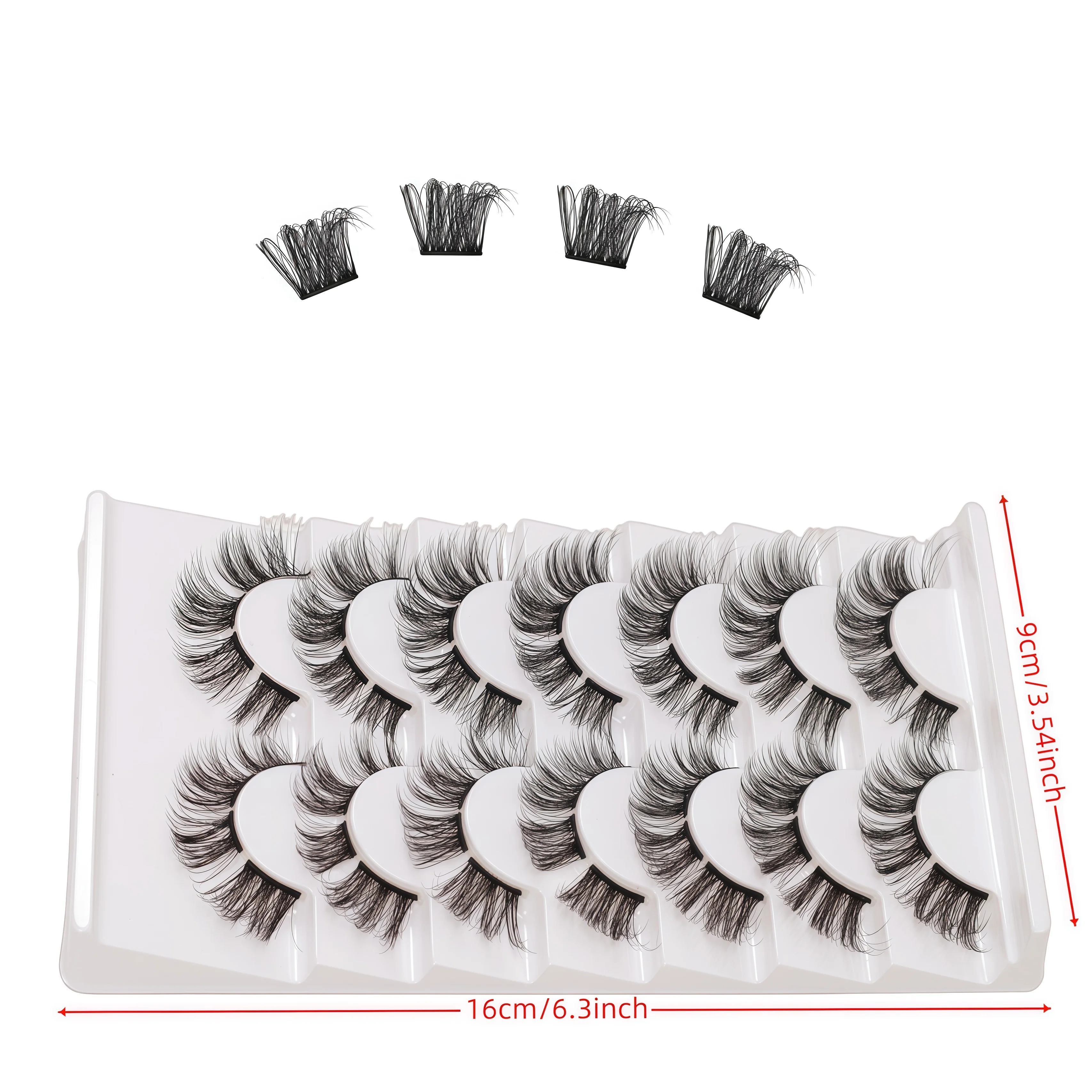 Nova chegada 7 pares grosso estilo raposa dos desenhos animados volume natural puro desejo europeu & americano cílios postiços