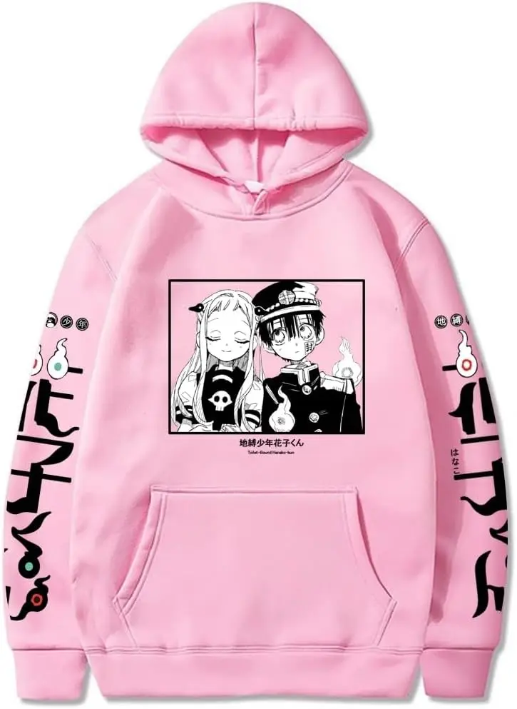 أنيمي المرحاض ملزمة Hanako كون كيوجورو Rengoku لطيف الجرافيك مقنعين الرجال النساء هوديس حجم كبير البلوز Harajuku الذكور البلوز