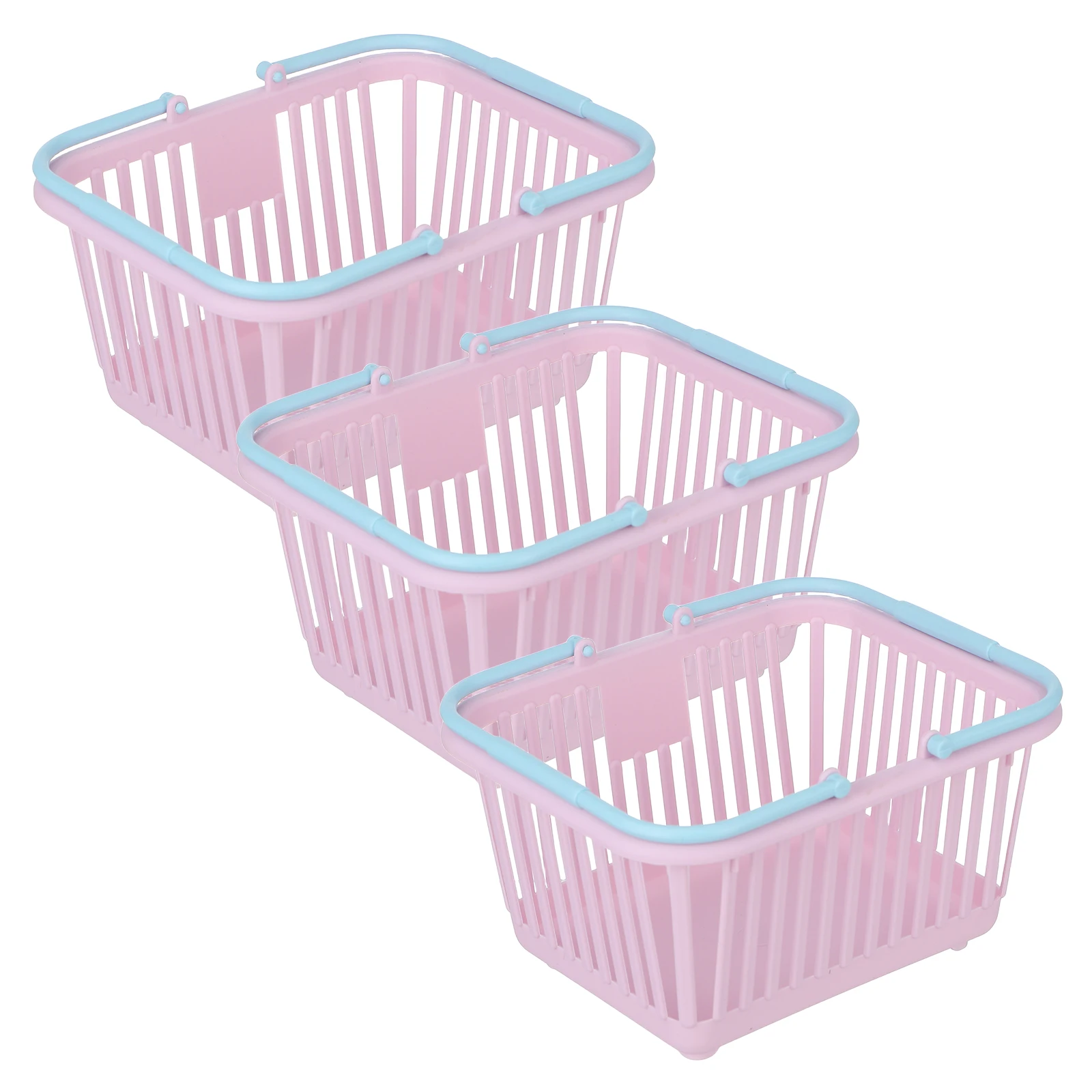 Panier de courses pour enfants, 3 pièces, Mini petit conteneur de stockage d'épicerie, jeu de simulation, choix de fruits cerises, articles divers, salle de bain à domicile