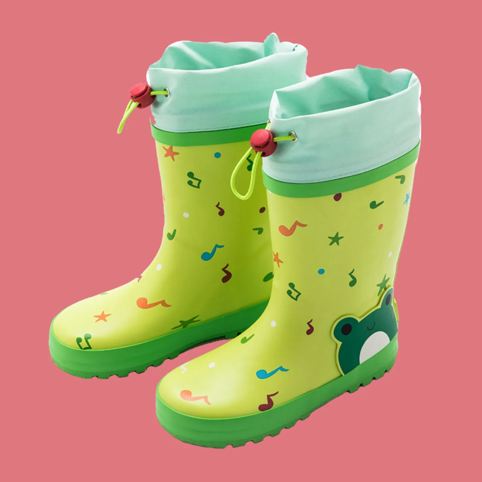 Anti-slip Toddler Rain Boots Baby Rain Boots Short Rain Boots For Toddler Easy On Lightweight Kids Snow Boots for Girls Children