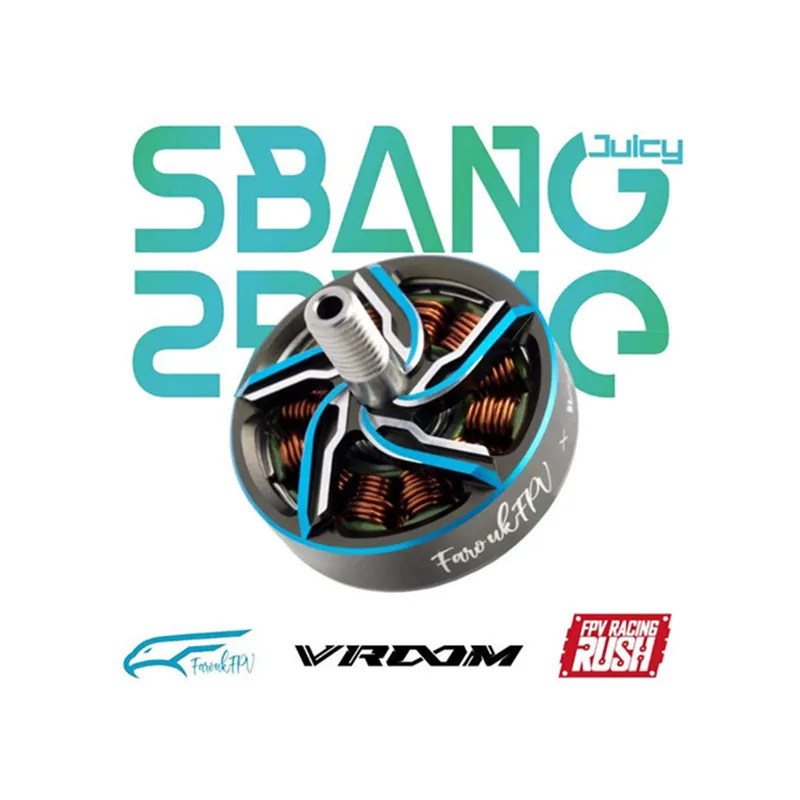 RUSHFPV VROOM FAROUK SBANG 2505.5 2000KV/1850KV/1500KV 6S Brushless Motor for 5-6Inch FPV Racing Car