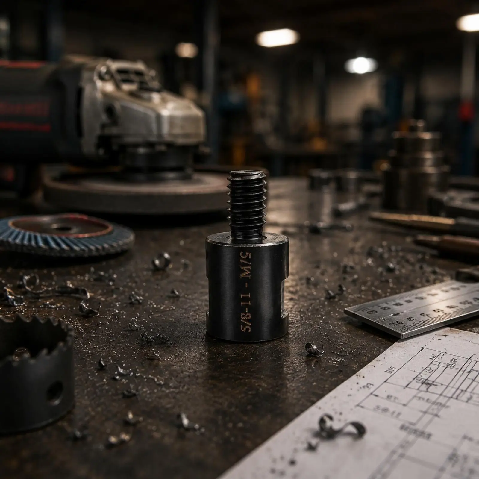 Male Female Thread Adapter Machined Finish Threaded Adapter Grinder Converter Polished Power Tool Accessory Portable