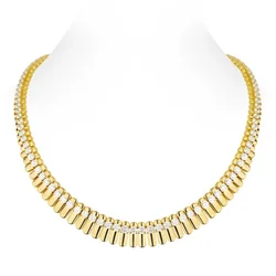 Bellux Pendant Chain is 925 Silver Gold-plated Synthetic Zircon Gold Full Diamond Luxury Necklace for Women