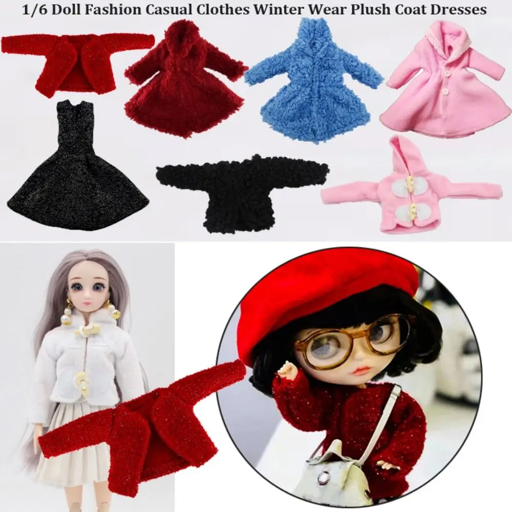 أزياء الشتاء ارتداء الملابس عارضة اليدوية قمم فساتين مجموعة DIY فتاة دمى هدايا فتاة دمية يرتدي ل 1/6 دمية/29 ~ 32 سنتيمتر دمية