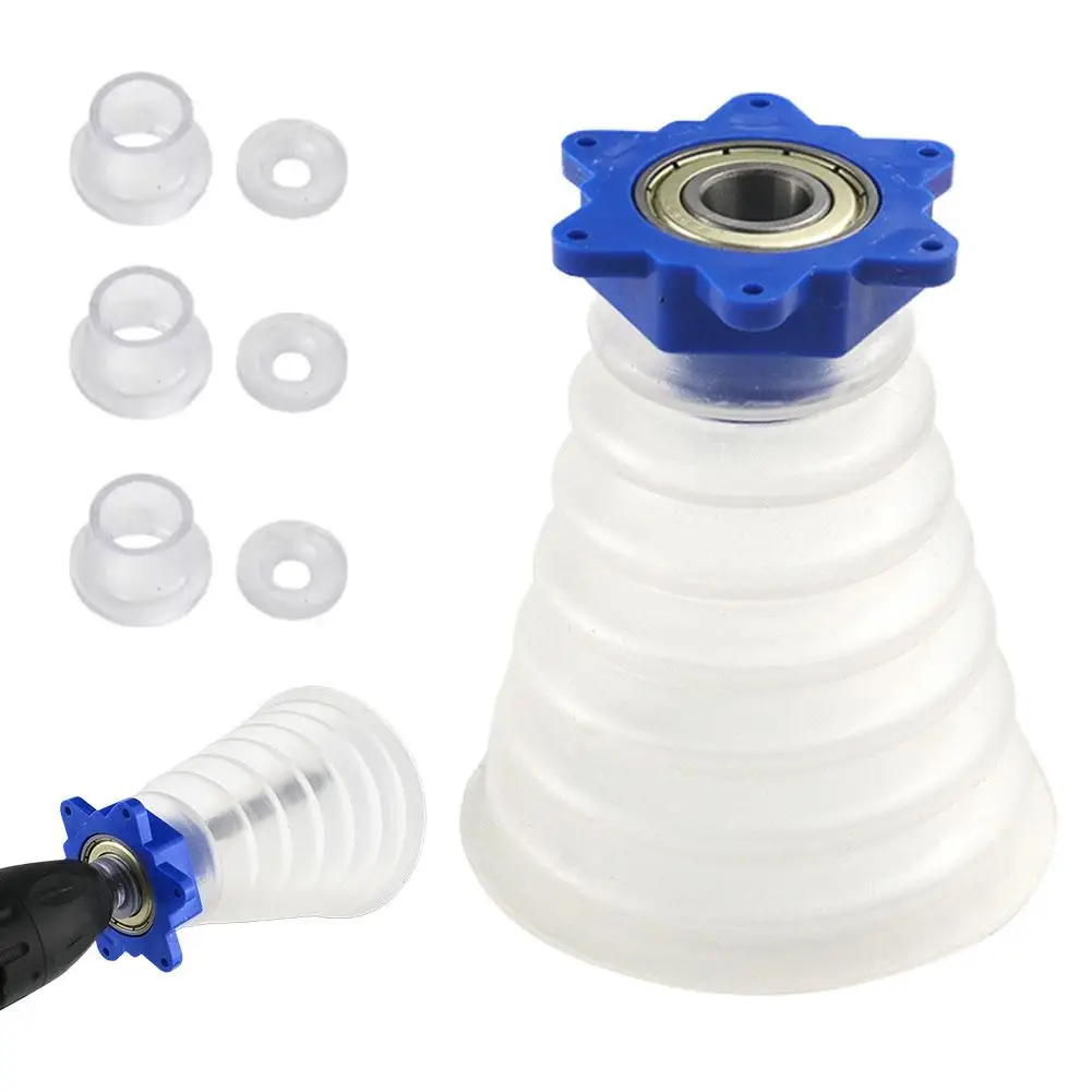 

Универсальный регулируемый резиновый пылесборник для дрелей и электроинструментов