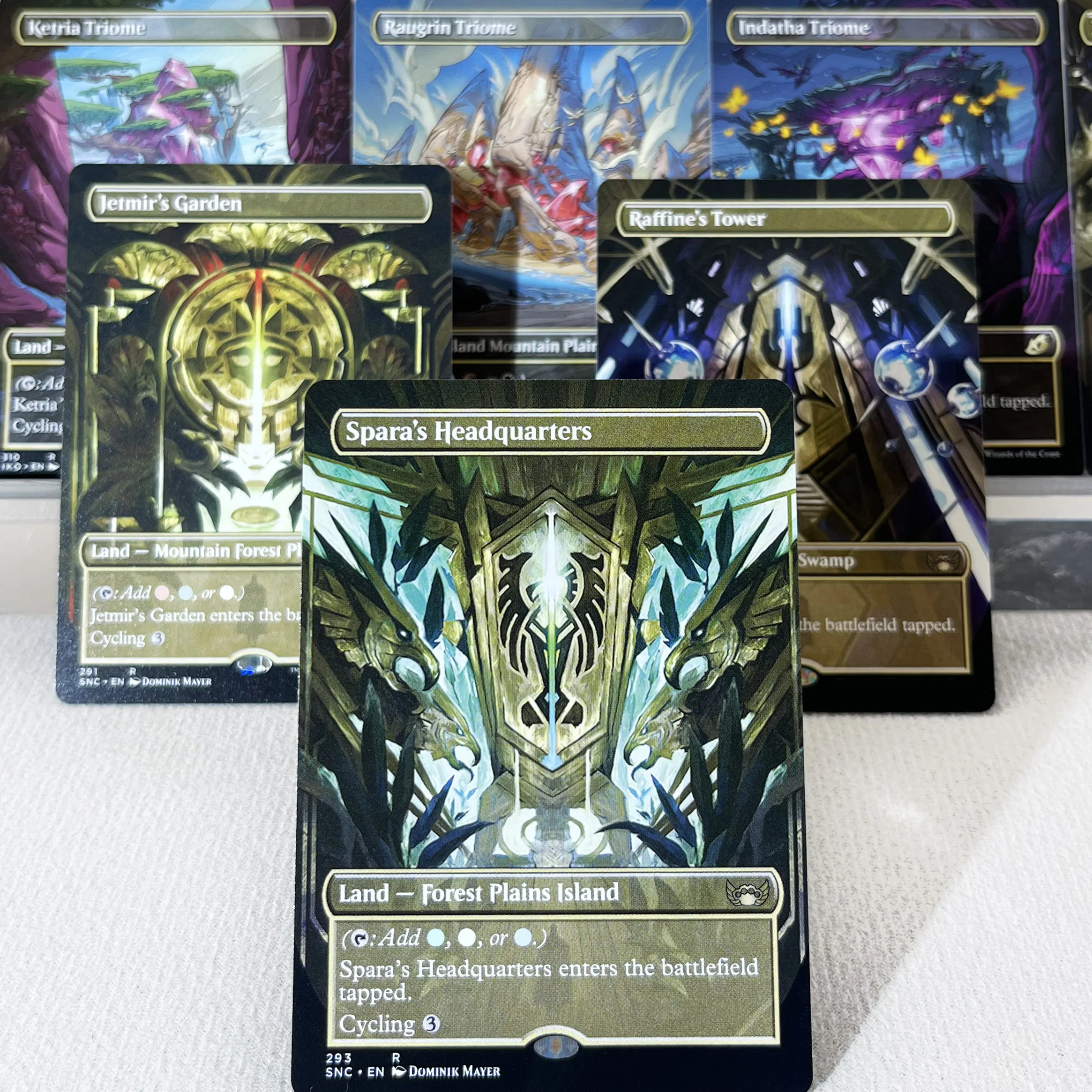 SNC IKO MH2 MH3 HOLO16-02 Прокси-карты TCG Сад Джетмира Сухая Меса Триада Загота Загрязнённая кровью грязь