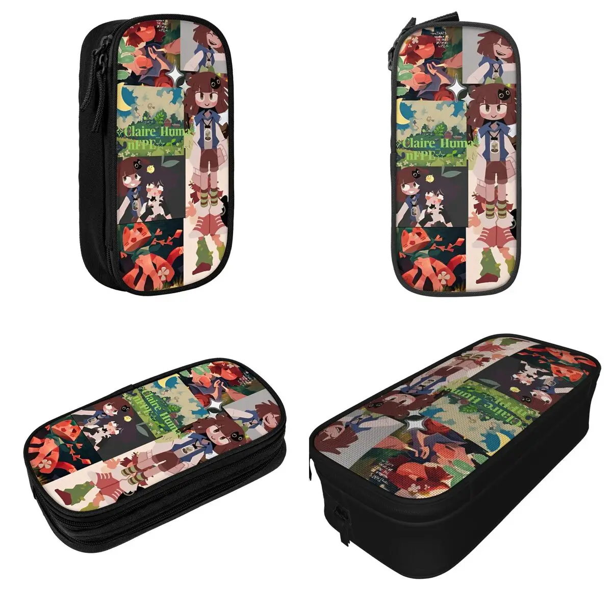 Classic Claire Miss Circle Cartoon Pencil Case Fundamental Paper Education Pencilcases Pen Box Kids Big Capacity Bag Students