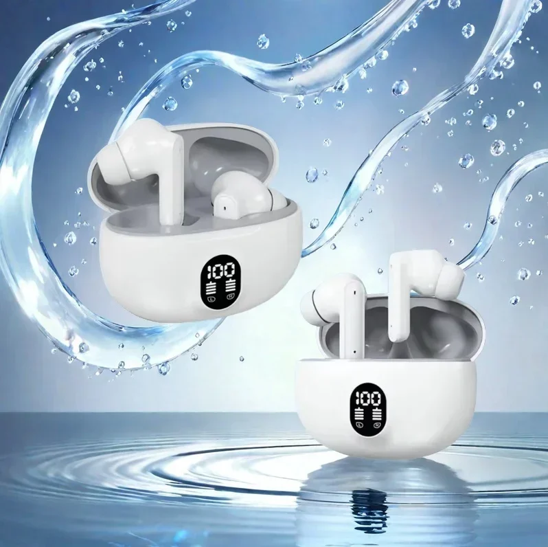 S510 Bluetooth  Wireless Touch Control Headphones HiFI Stereo Waterproof Earphone TWS Sports LED Display Headset with Microphone image 2