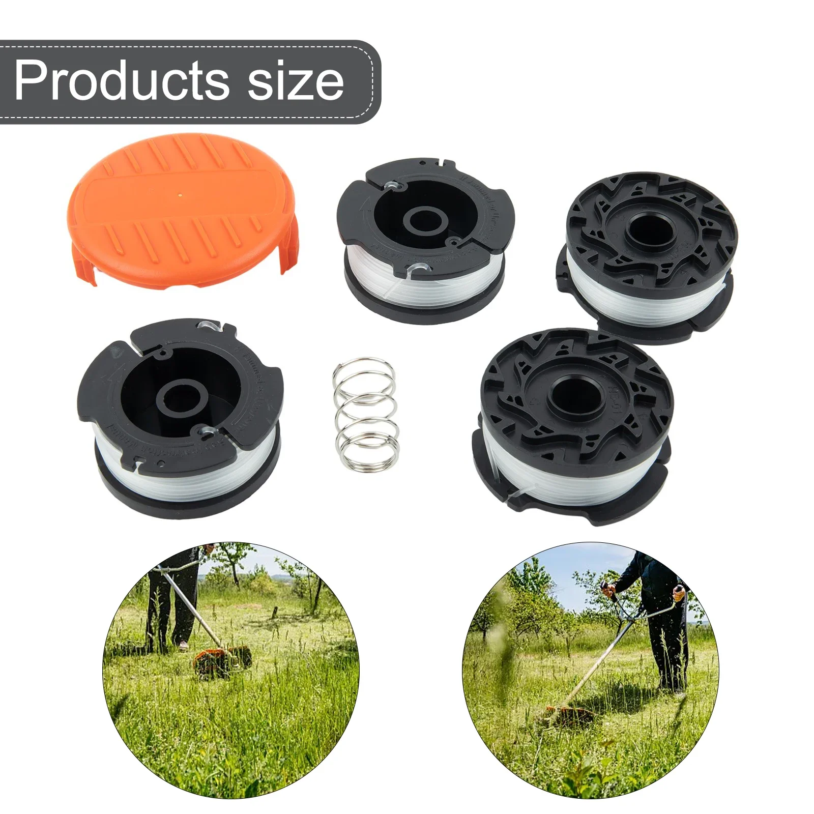 With Feathers Spools 1 Set Delicate Easy To Install Highly Match Lawn Mower Replacement Brand New High Quality