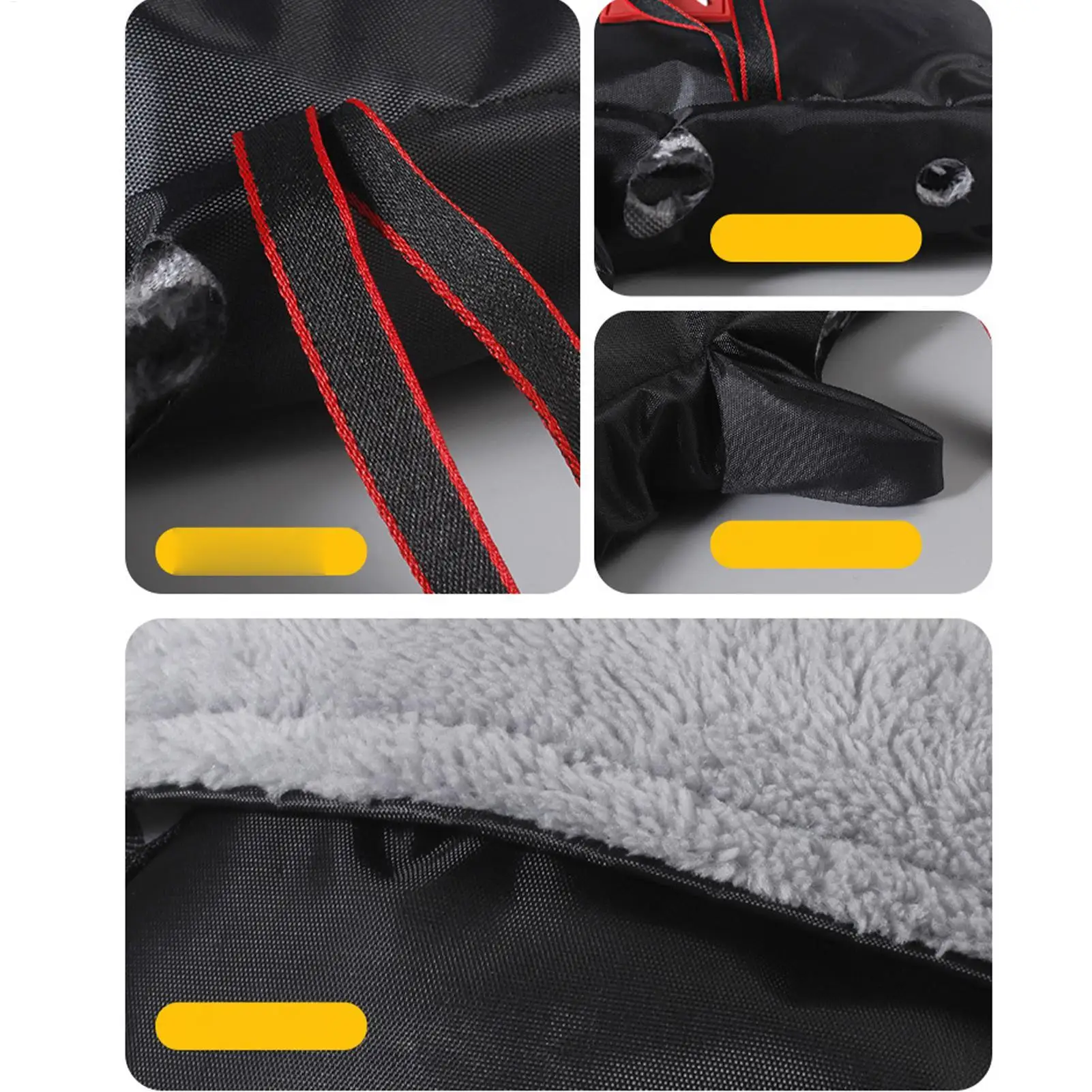 

Motorcycle Handlebar Gloves Winter Warm Windproof Gloves Waterproof Hand Muffs For Motorcycle Riding Mountain Biking Road
