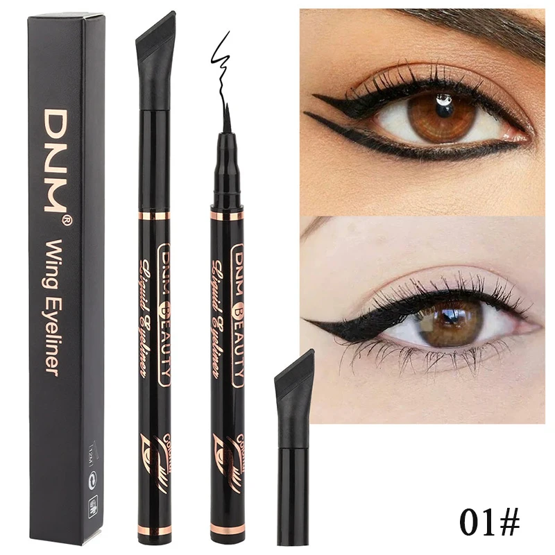 12 Color 2 In1 Winged Tail Color Liquid Eyeliner Pencil Lasting Sweatproof Not Easy To Faint Matte Quick-Drying Eyeliner Makeup