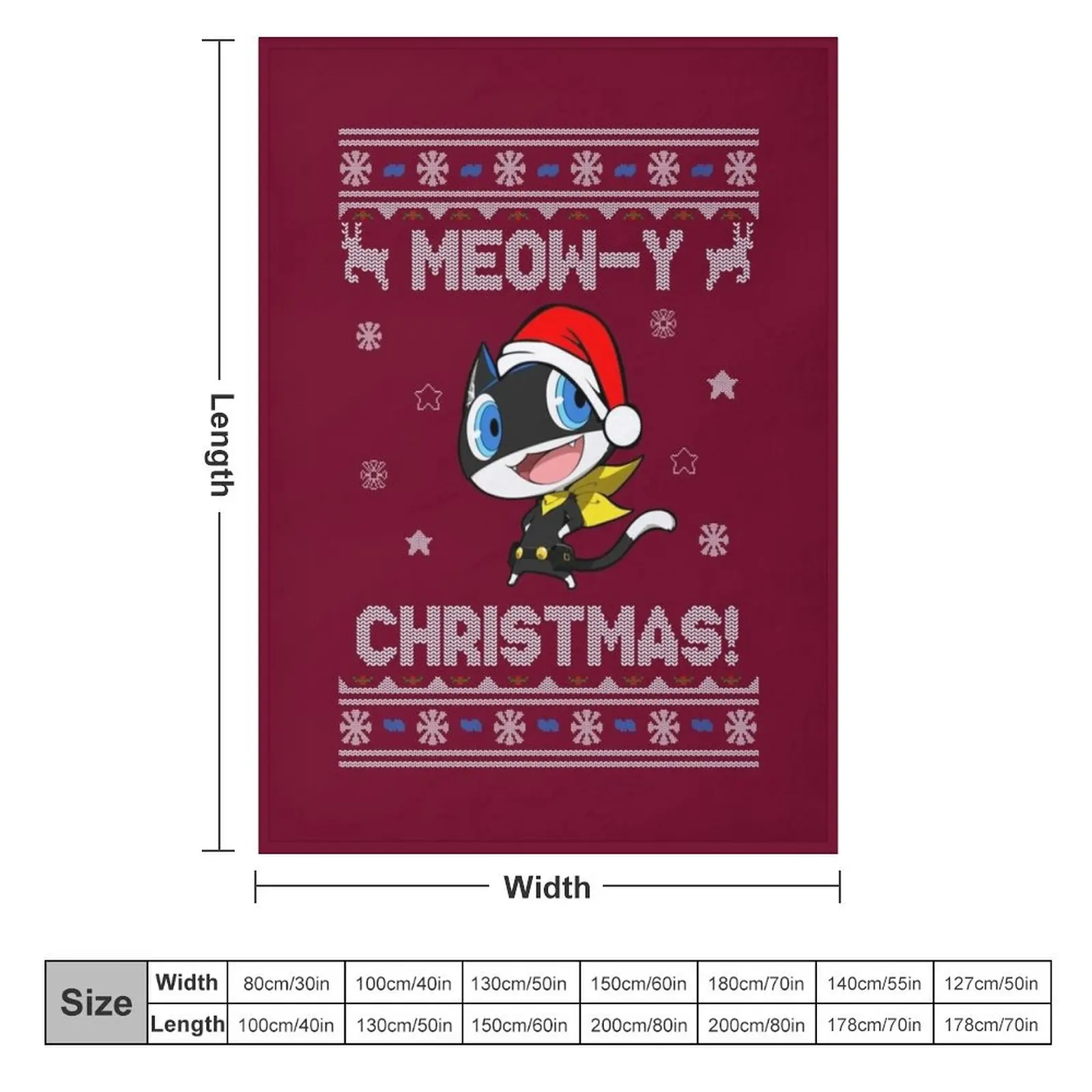 Morgana Meow-y Christmas! Throw Blanket Sofa Throw Designers Blankets