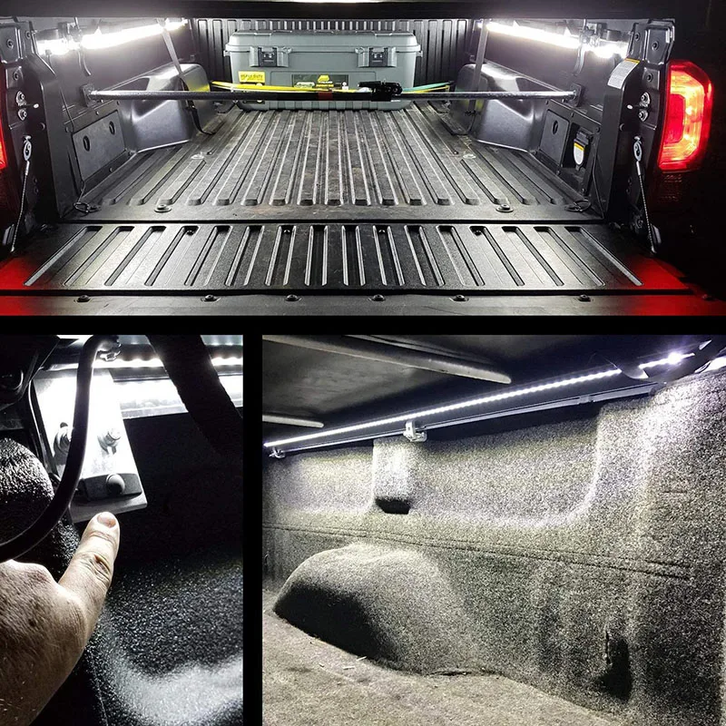 12 V wasserdichtes LED-Lichtleisten-Set für Pickup-Truck-Frachtbettleiste mit Schalter für SUV, Wohnmobile, Boote – dekorative Lampenbeleuchtung – Detail 7