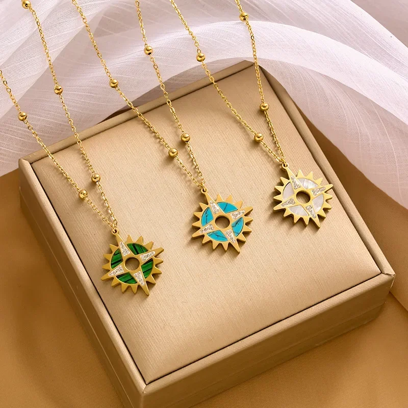 

Модное и простое маленькое солнцезащитное ожерелье в стиле ретро и ожерелье на ключице, подходящее для женщин, модное ожерелье для одежды.