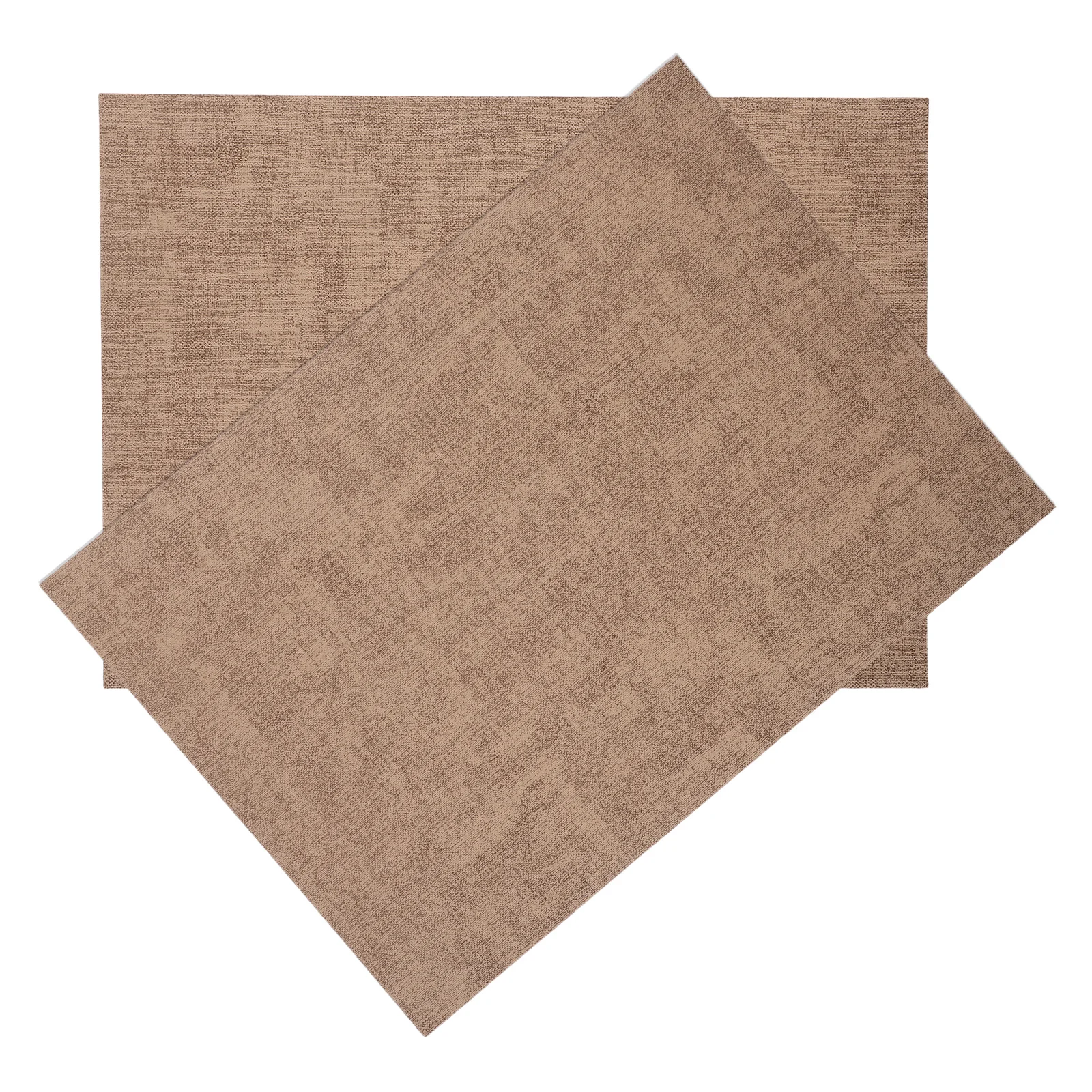 

2Pcs Faux Waterproof Placemats Double-Sided Dining Table Mats Heat Resistant for Home Hotel Restaurant Table Protection
