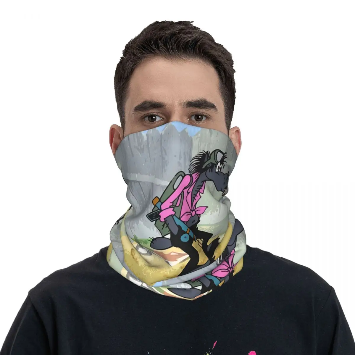 Nu Pogodi-Bandana con estampado para hombre y mujer, pañuelo de cuello, multiusos, para ciclismo, Unisex