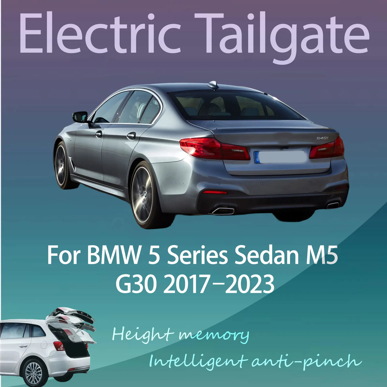 

For BMW 5 Series Sedan M5 G30 2017–2023 Electric Modified Tailgate Intelligent Height Automatic Lifting Key-Controlled Trunk