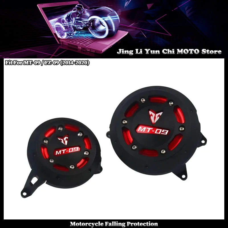 

Motorcycle CNC Engine Protective Cover Fairing Guard Sliders Crash Pad Fit For YAMAHA FZ MT 09 FZ-09 MT-09 FZ09 MT09 2014-2020