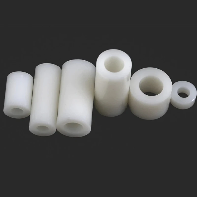 M3 M4 M5 nylonowy izolowany słupek plastikowa przekładka prosty nylonowy rękaw podkładka ABS okrągły otwór na słupek PCB przestrzeń — zdjęcie 5