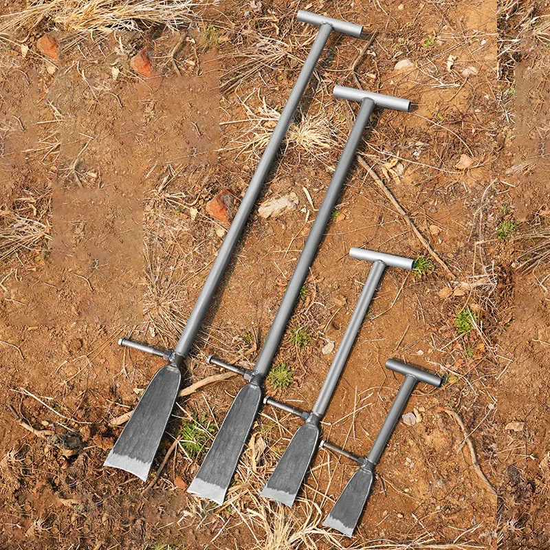 Shovel for Gardening Digging Manganese Steel Thickened Vegetable Digging Root Shovel Agricultural Long Handle Spade with Pedal
