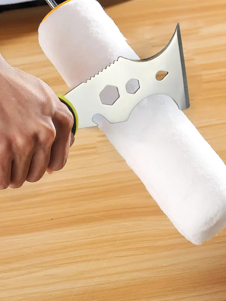 Cuchillo de masilla multiusos 15 en 1, herramienta de construcción de eliminación de pintura de acero inoxidable, abridor de latas de papel tapiz, bricolaje para el hogar