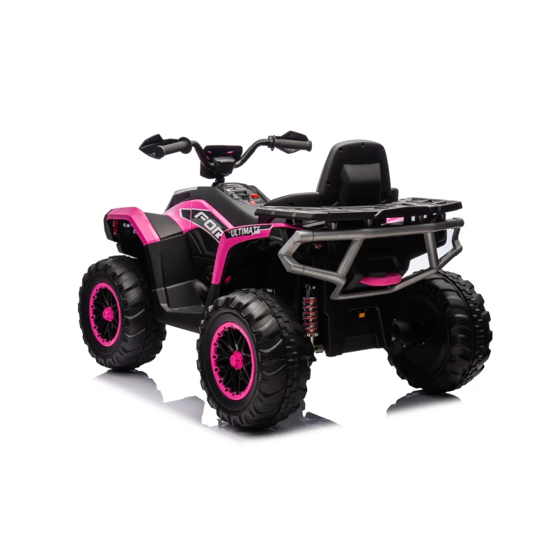 Voiture enfants conduite équipée Eva mousse Eva mousse enfants montent doux enfants ATV 4 roues, 24V 4WD électrique ATV monter sur jouet pour grand enfant