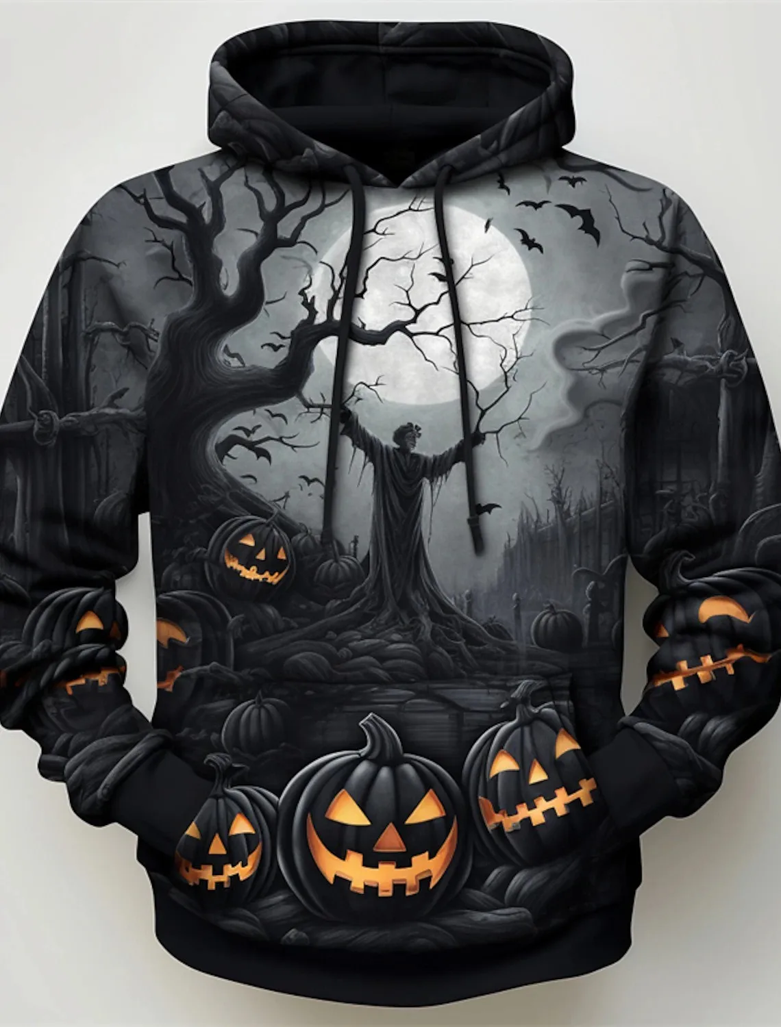 

Halloween Men's pumpkin Graphic Hoodie 3D Prints Autumn winter Daily Classic Casual Pullover festival Holiday Going Out Hoodies