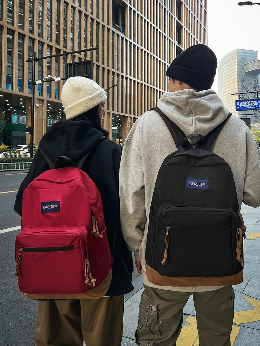 Men's Backpack 2024 New High School Student Schoolbag Boys Computer Backpack Casual Simplici Travel Bag Women