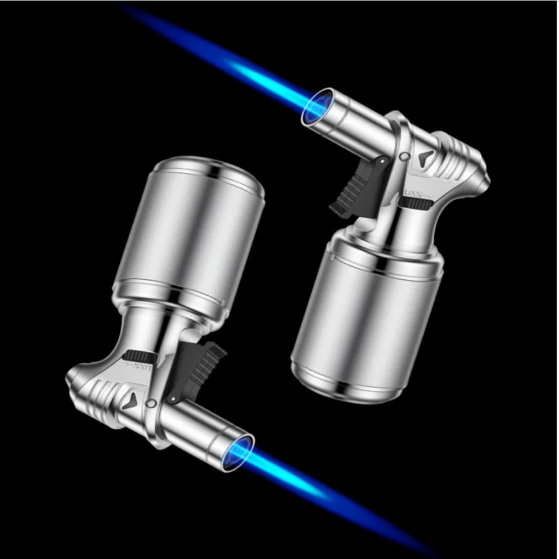 

High Temperature Fierce Fire Windproof Direct Injection Gun Barbecue Moxibustion Cigar Large Capacity Inflatable Welding Gun