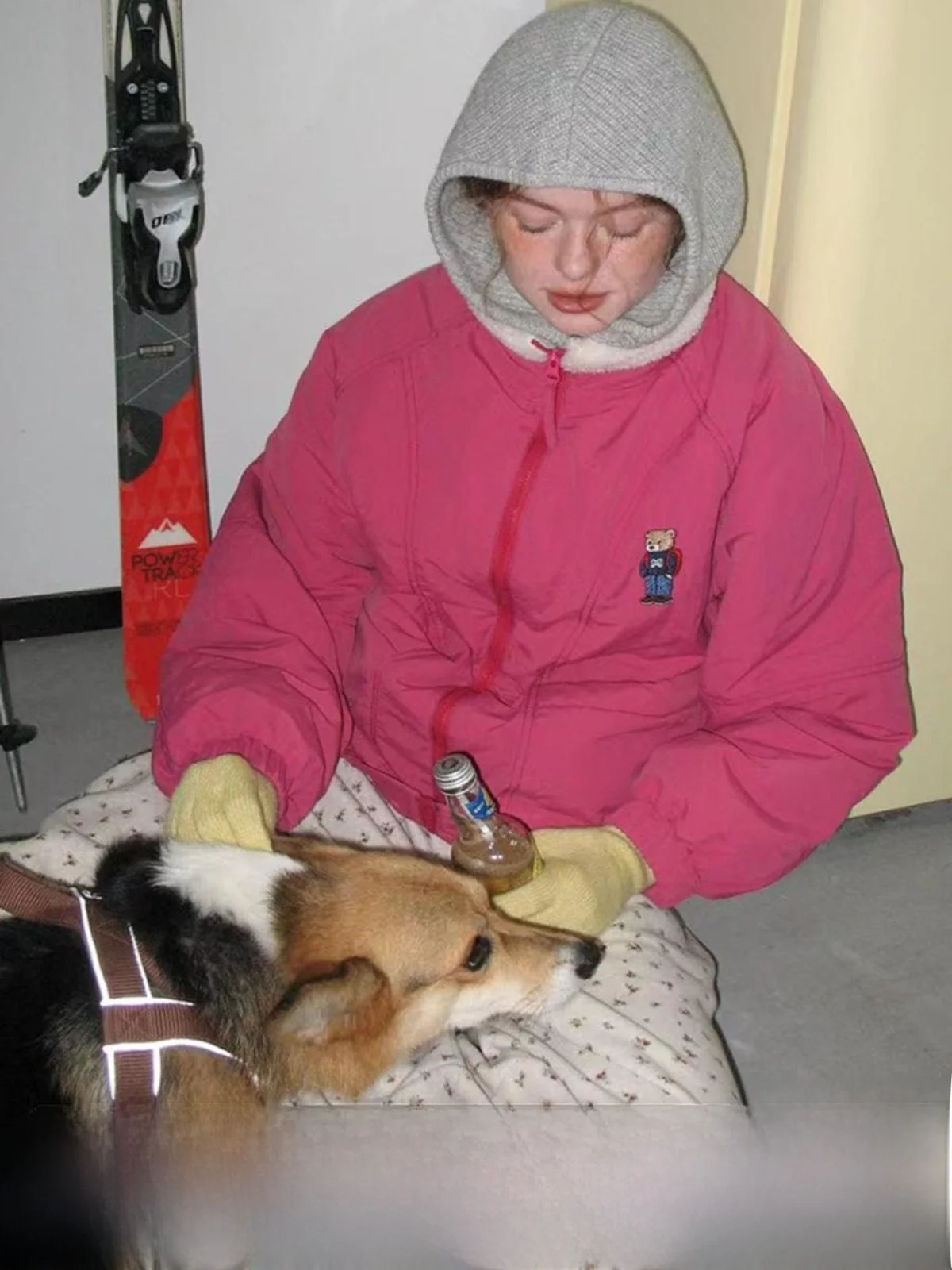 

Оригинальный хлопковый тюре с вышитым воротником «Медведь» Odder, женская текстурированная конструкция, универсальная теплая хлопковая верхняя одежда, пальто