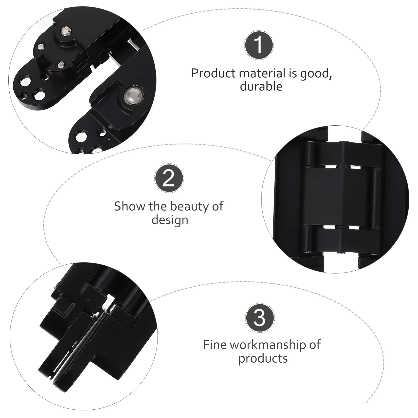 

Invisible Door Hinge 180 Degree Swing Heavy Duty Hidden Hinges for Home Wooden Cupboard Adjustable Concealed Hinge Left Right