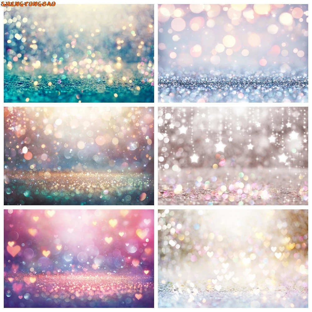 

Dreamy Glitter Spots Background for Photography Gold Shiny Light Wedding Baby Shower Birthday Party Backdrop Photo Studio Props