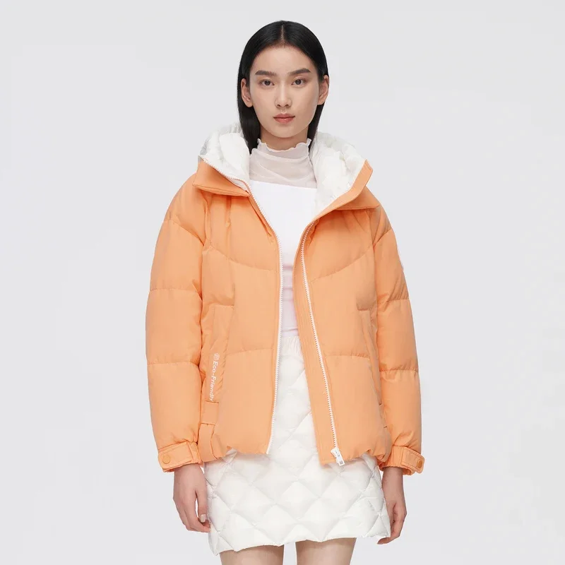 

Пуховик женский, однотонный, свободный, зима 2024, новый, с тремя доказательствами, пуховик с капюшоном, пуховик