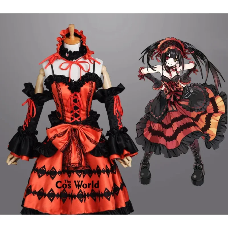 

COSda@DATE A LIVE Tokisaki Kurumi Formal Dress Uniform Outfit Anime Cosplay CostumesCOSda@