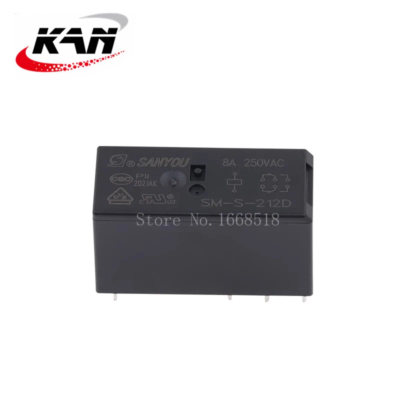 Imagem -04 - Relé Sm-s212d 12vdc 8a 250vac 8pin Original Novo 50 Pcs