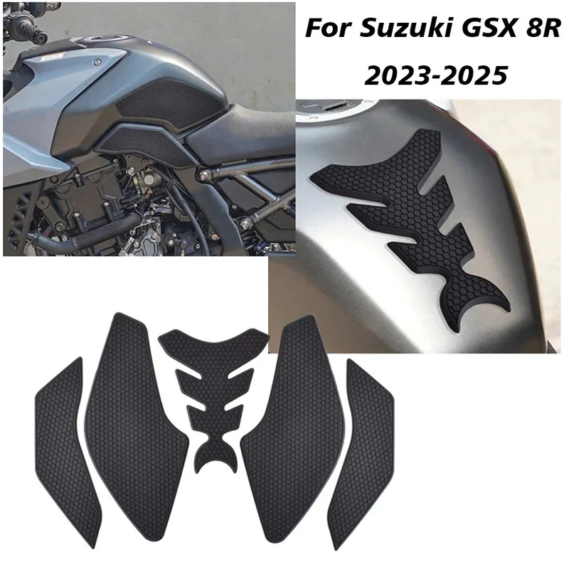 

Для GSX8R GSX-8R 2023 2024 GSX8R наклейка на топливный бак аксессуары для мотоциклов тяговая накладка на бак Нескользящая наклейка Газовая наколенница Prote
