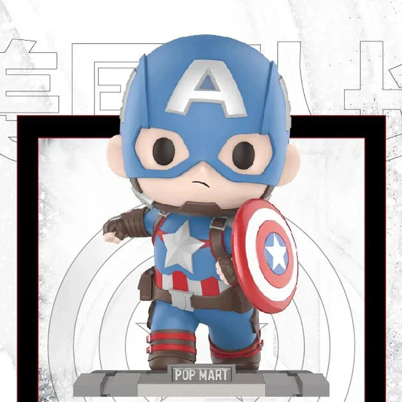 

POPMART MARVEL AVENGERS Series Blind Box Guess Bag Mystery Box Toys Doll Cute Anime Figure Desktop Ornaments Collection