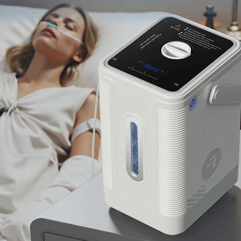 Hydrogen Inhalation Machine Quiet Portable High Purity H2 Hydrogen Water Generator 225ml/min for Home Inhalation Water Ionizer