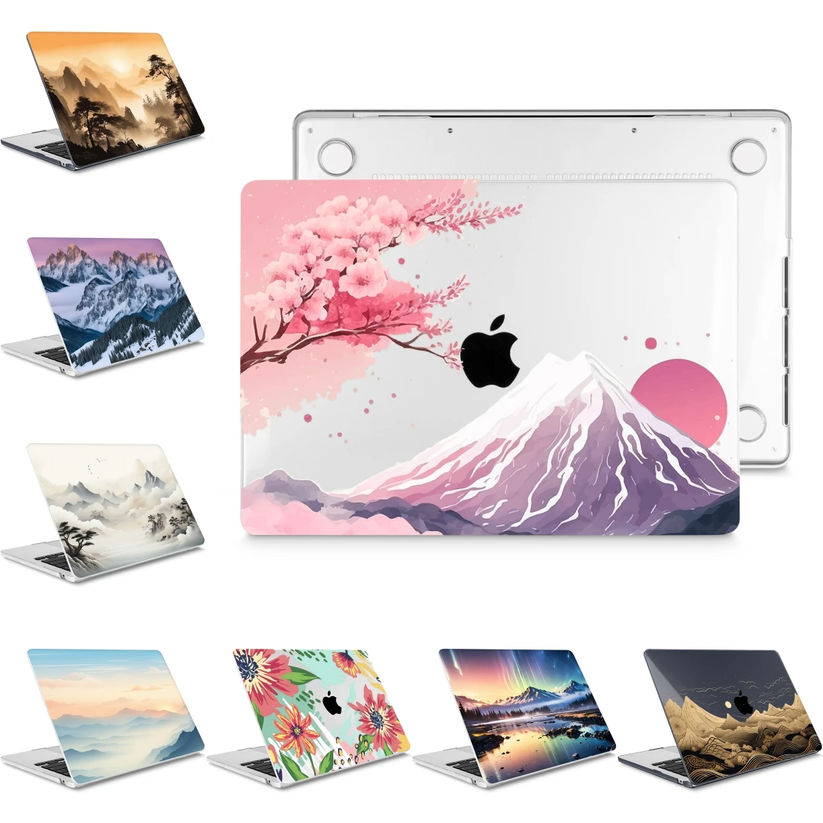 

Snow Mountains Hard print case for MacBook 2025 M5 Pro 14 A3434 Air 13 A2681 M2 M3 M4 A2337 Air15 A3114 A3113 Pro 13 14 15 16 M4